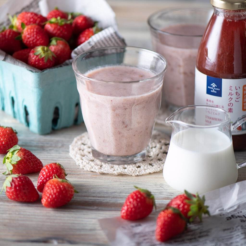 いちごミルクの素 290ml 牛乳と混ぜるいちごミルクのもと ドリンクベース 久世福商店 サンクゼール 公式オンラインショップ