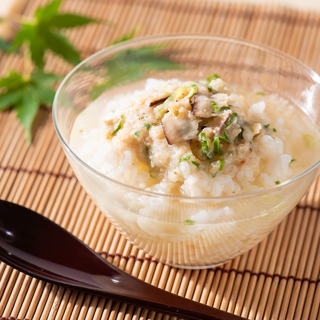 冷やしだし茶漬け鶏飯風