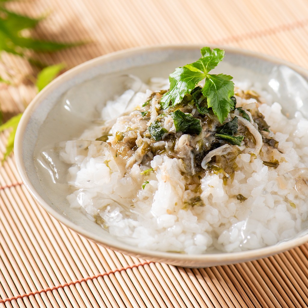 冷やしだし茶漬けしらすと鯛だし