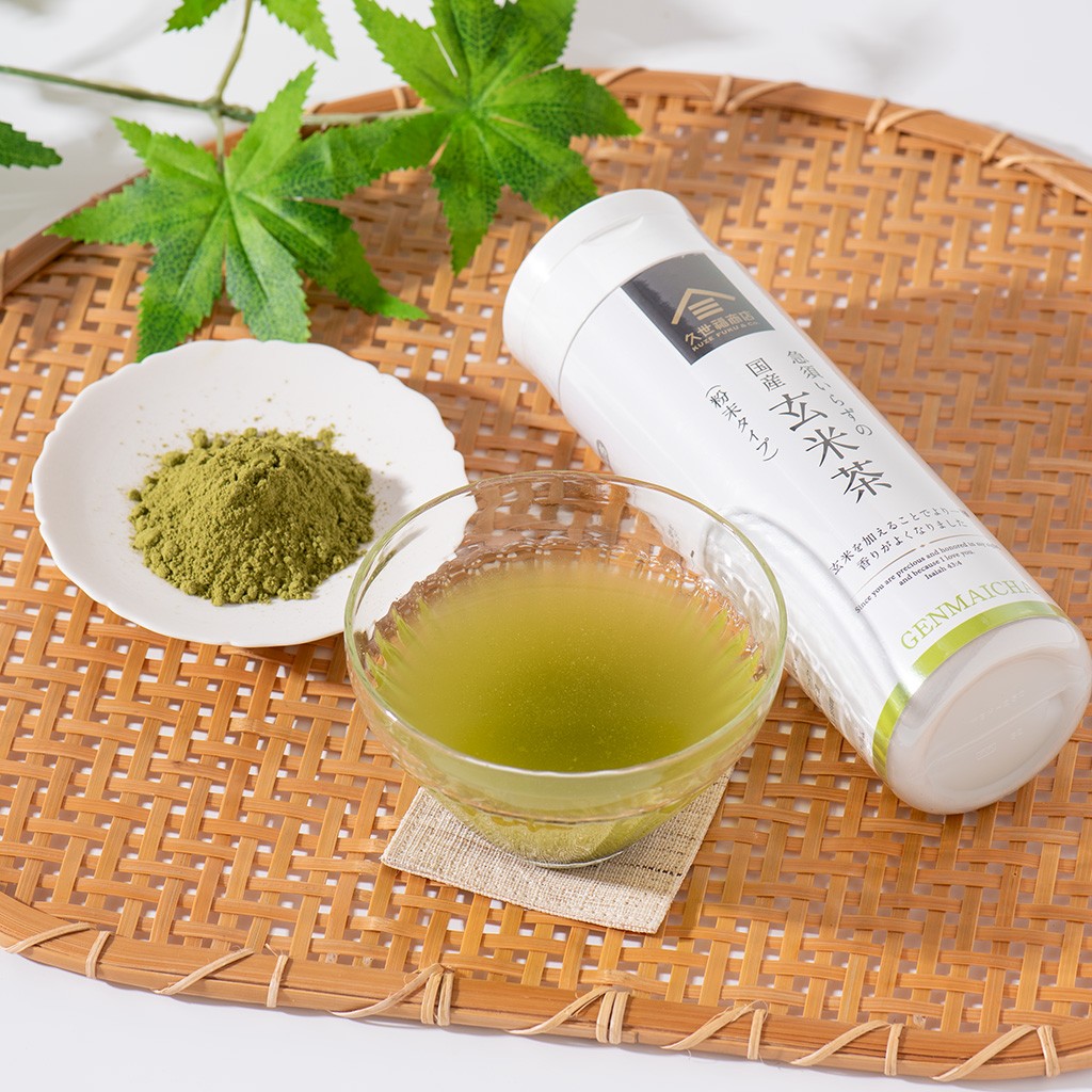 急須いらずの玄米茶（粉末タイプ）80g【静岡県産茶葉使用】