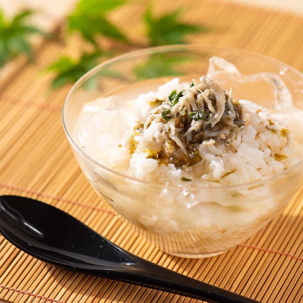 冷やしだし茶漬けしらすと鯛だし
