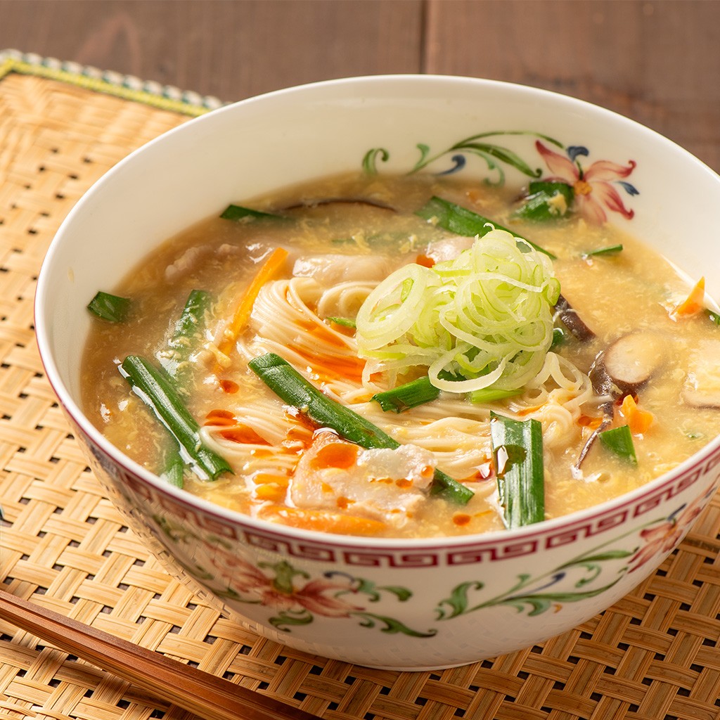 粉末鶏節中華だし調理例スープ