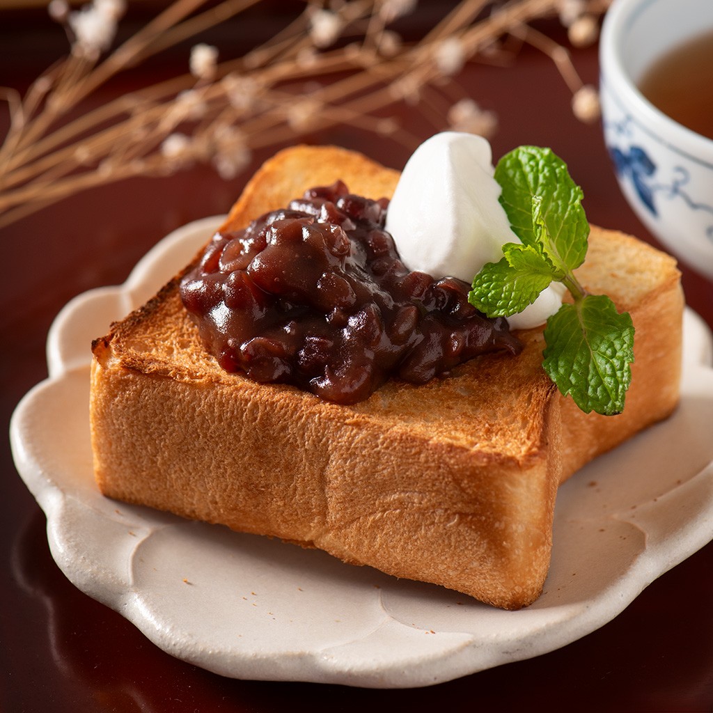 あんバターのトースト