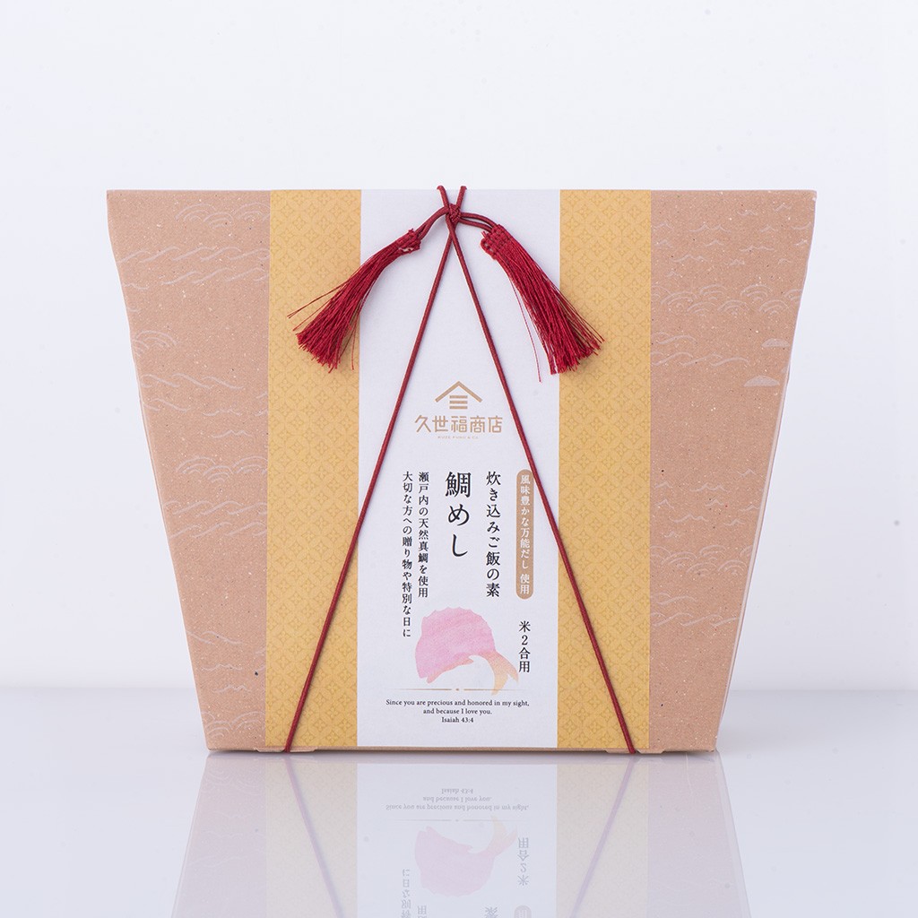 炊き込みご飯の素鯛めしパッケージ