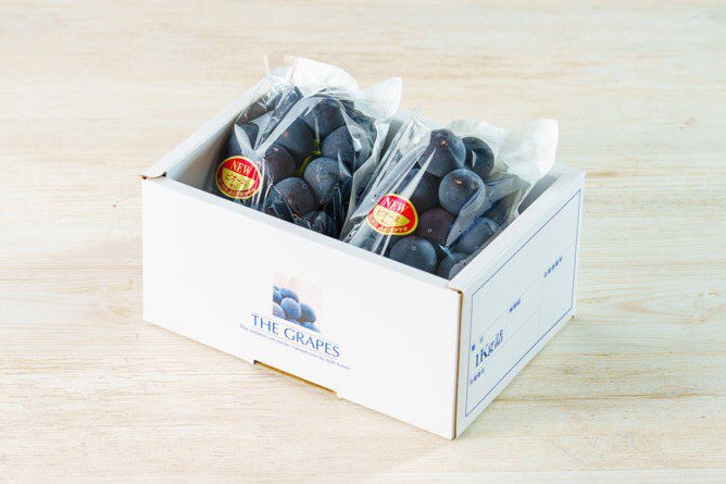 【産直商品】※予約受注＜岡山県美星町産＞ニューピオーネ 1㎏（2房）【贈答品】【オンライン限定】